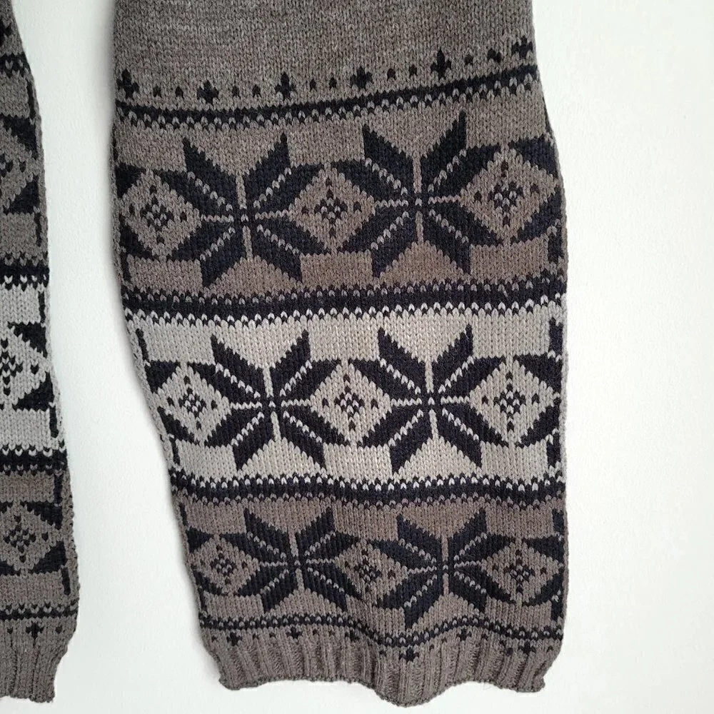 NWT Pierre Cardin Brown Ethnic Print Warm Shawl Wrap Scarf